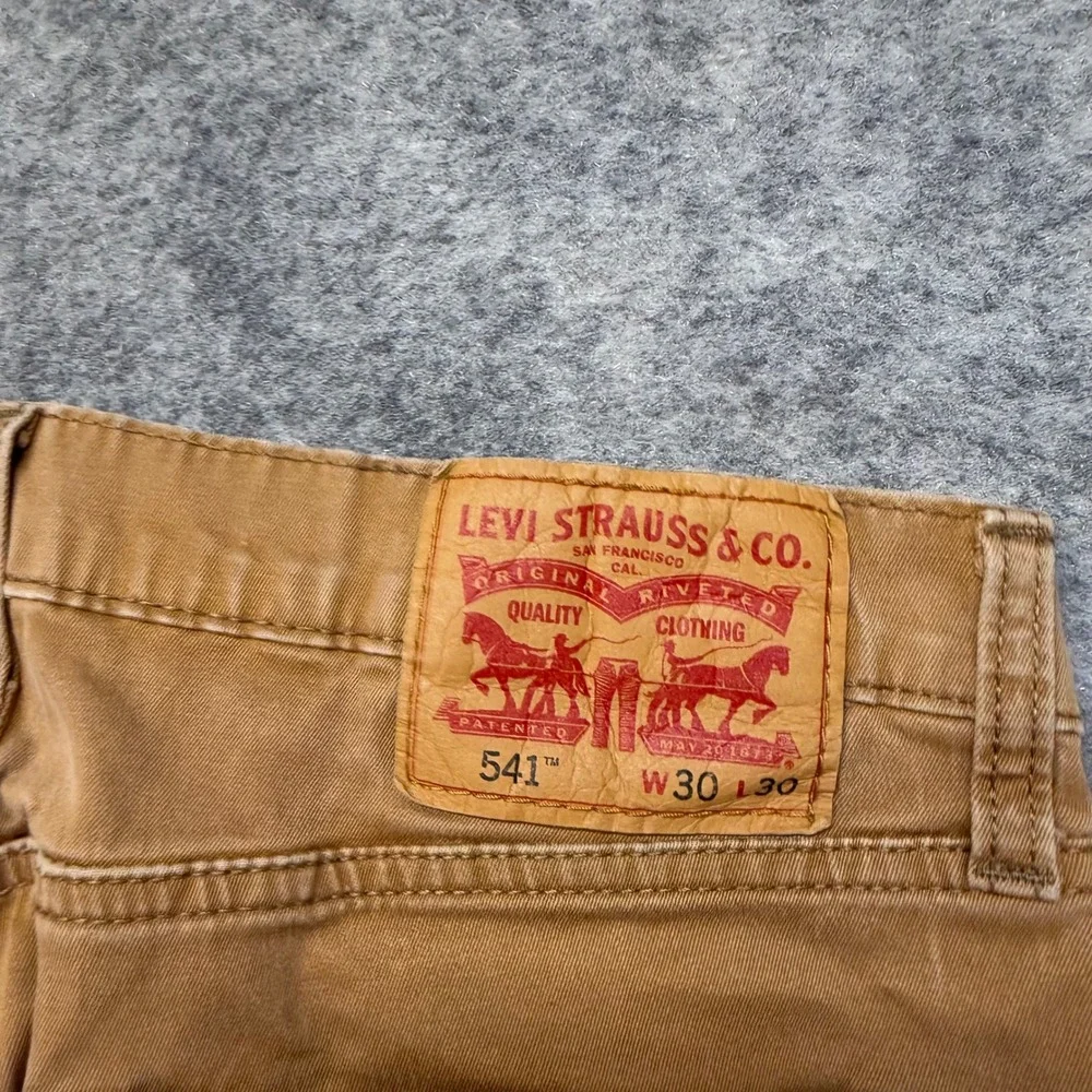 Lot of 3 Levi's 541 502 Tapered Jeans Men's 30x30 Blue Brown Work Pants Denim